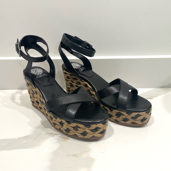 NEW Vince Camuto Fettana Espadrille Wedge Platform Sandal (size 10) - Picture 2 of 4